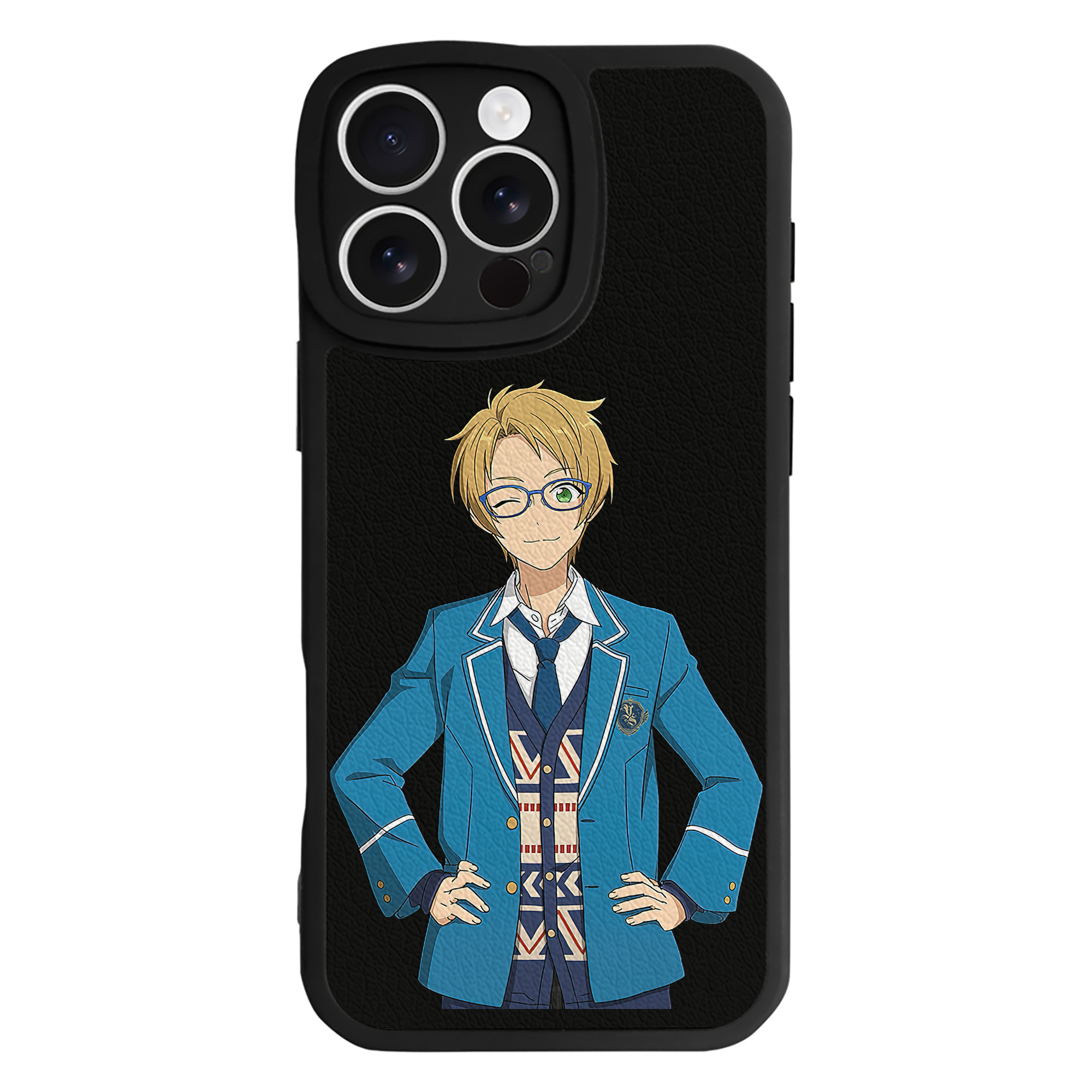 （画像用） あんさんぶるスターズ! Ensemble Stars 【iPhone 16シリーズ対応】シリコンスマホケース（レザー調） 材質：シリコン